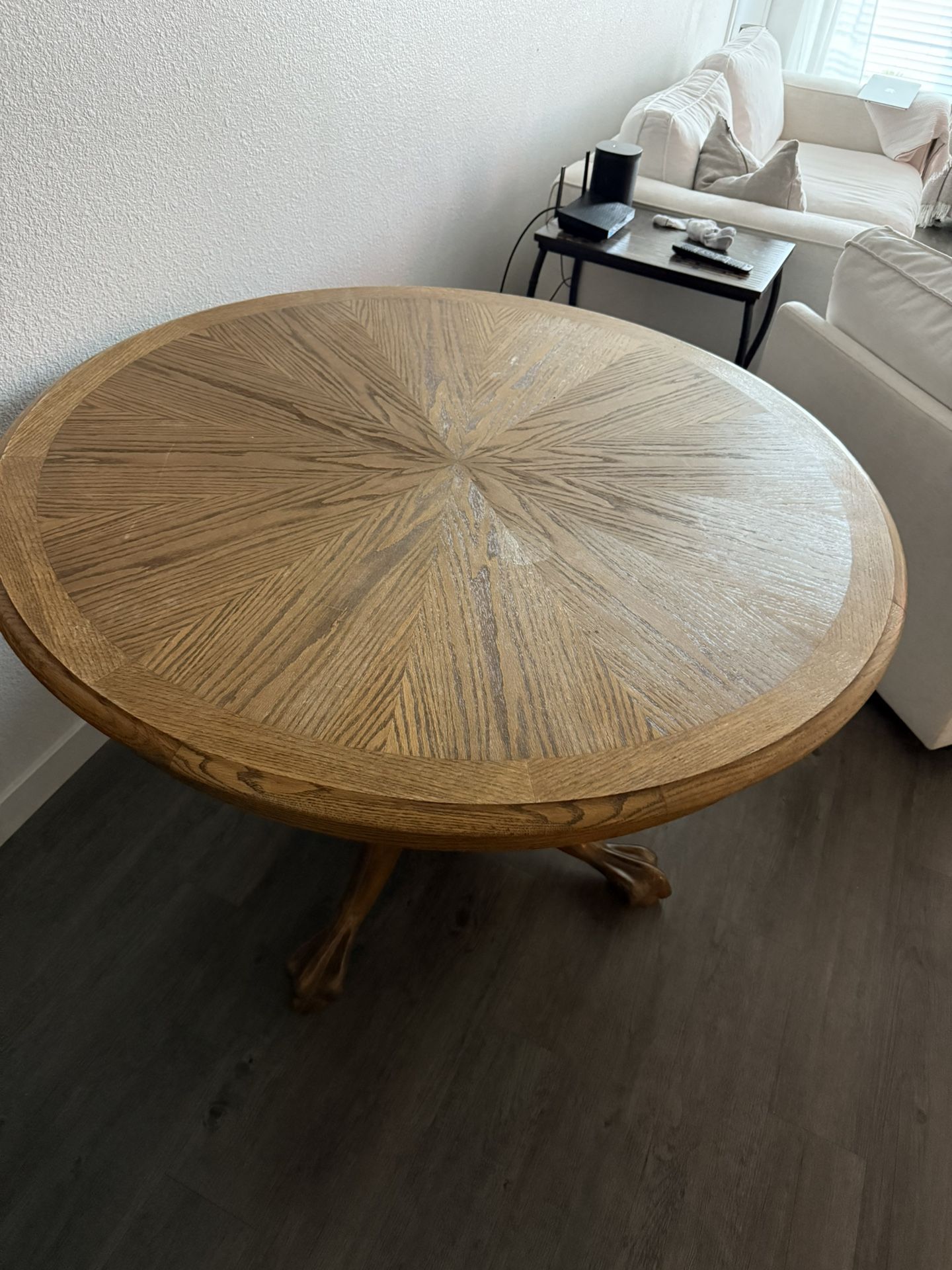 48” Oak Dining Table
