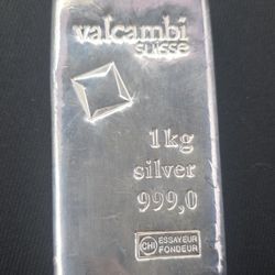 Valcambi 1 Kilo Silver Bar