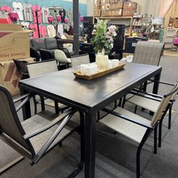 Aluminum Table With Expansion (Chairs Sold Separately)