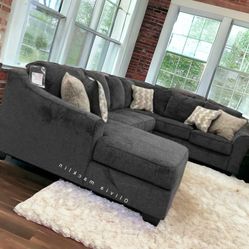 Elmmann 3 Piece Sectional ☝️ With Chaise Couch &Sofa