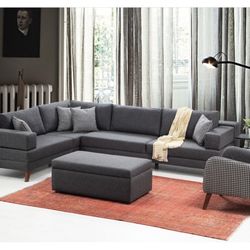 Sectional Sofa And Armchair 