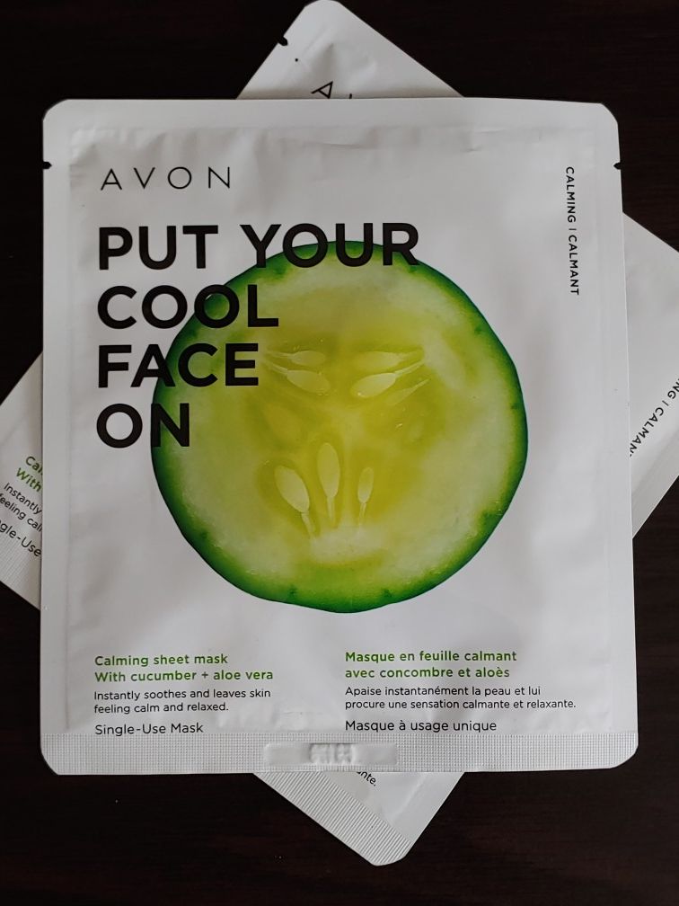 Avon Put Your Cool Face On Calming Sheet Mask