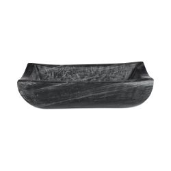 Piero Black Basin Marble Bowl