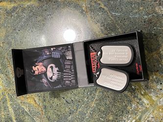 punisher dog tags necklace