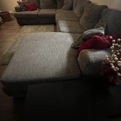 Used sectional couch with full size pull out bed for sale