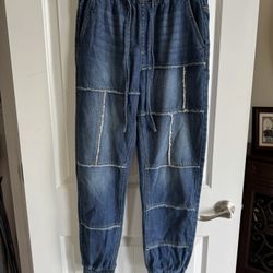 New Indigo rein women’s drawstring joggers size S