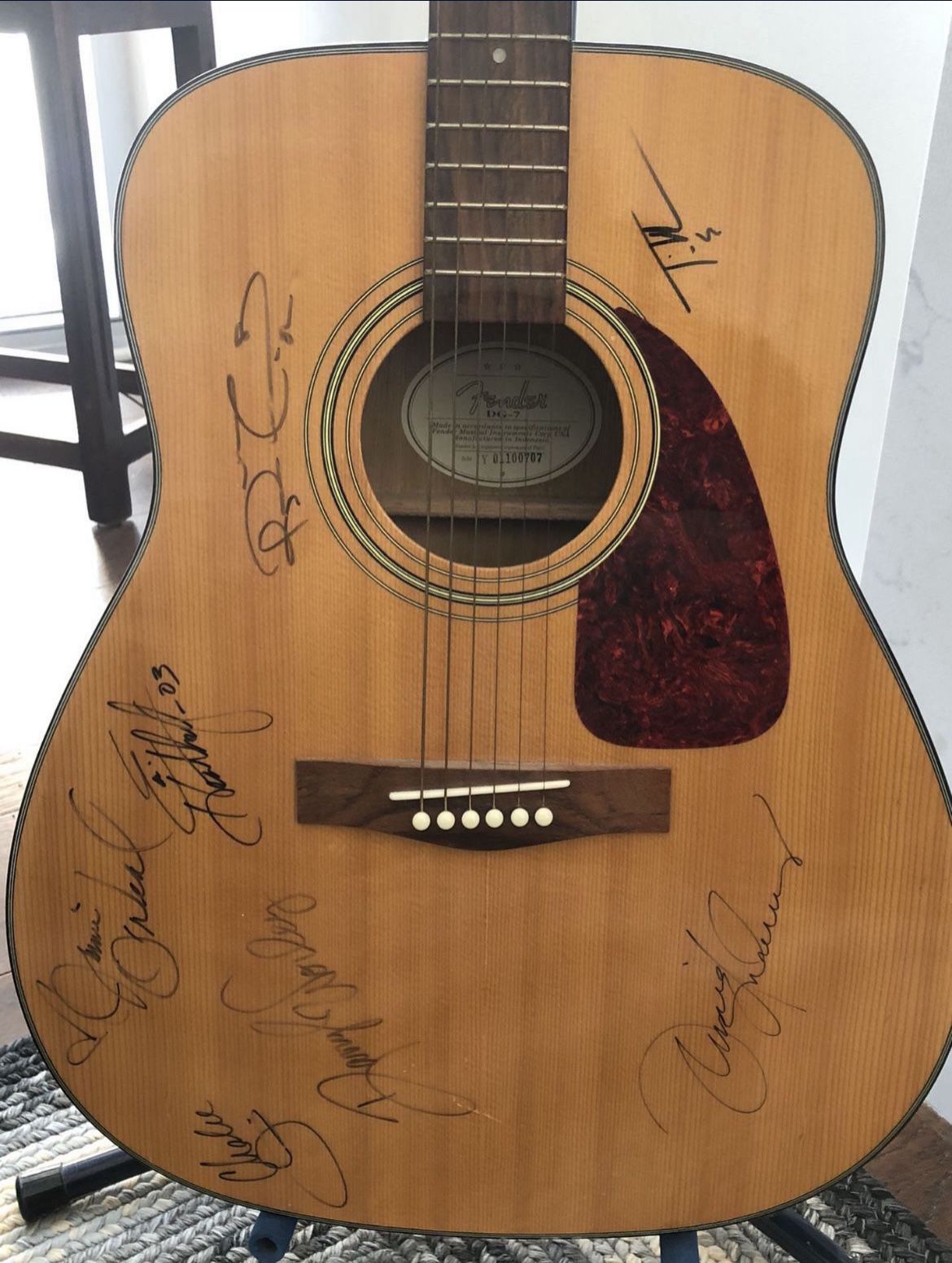 Country Stars Signed Guitar (Fender acoustic)