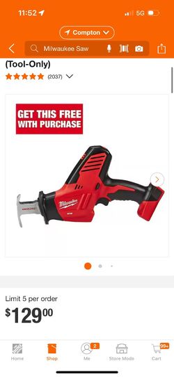 Milwakee Hackzall Reciprocating Saw