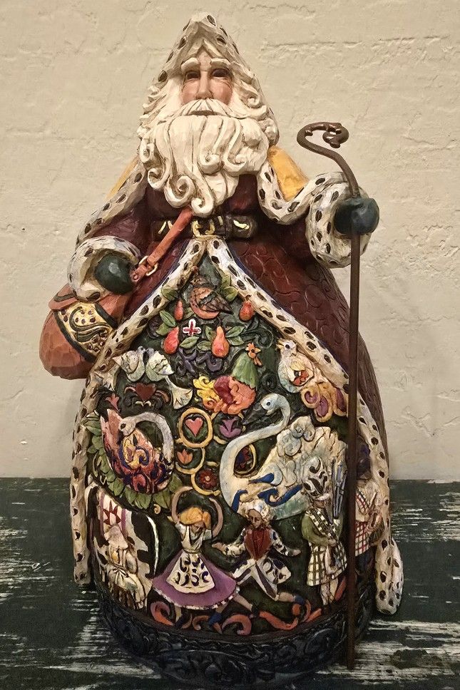 Jim Shore Ceramic Christmas Santa 