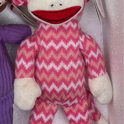 Classic Pink Sock Monkey 