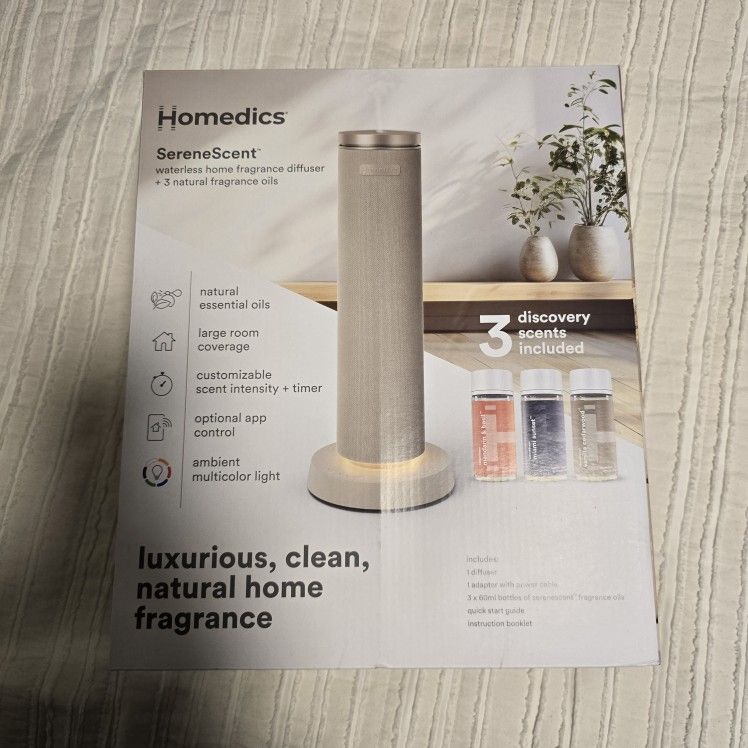 Homedics Serene Scent waterless fragrance diffuser 