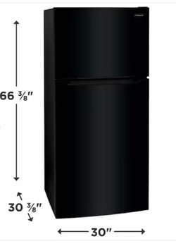 New Frigidaire 30 in. 18.3 cu. ft. Garage Ready Top Freezer Refrigerator in Black
