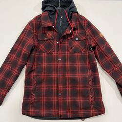 Empyre Traversed Red & Black Plaid 10K Snowboard Jacket Men’s M