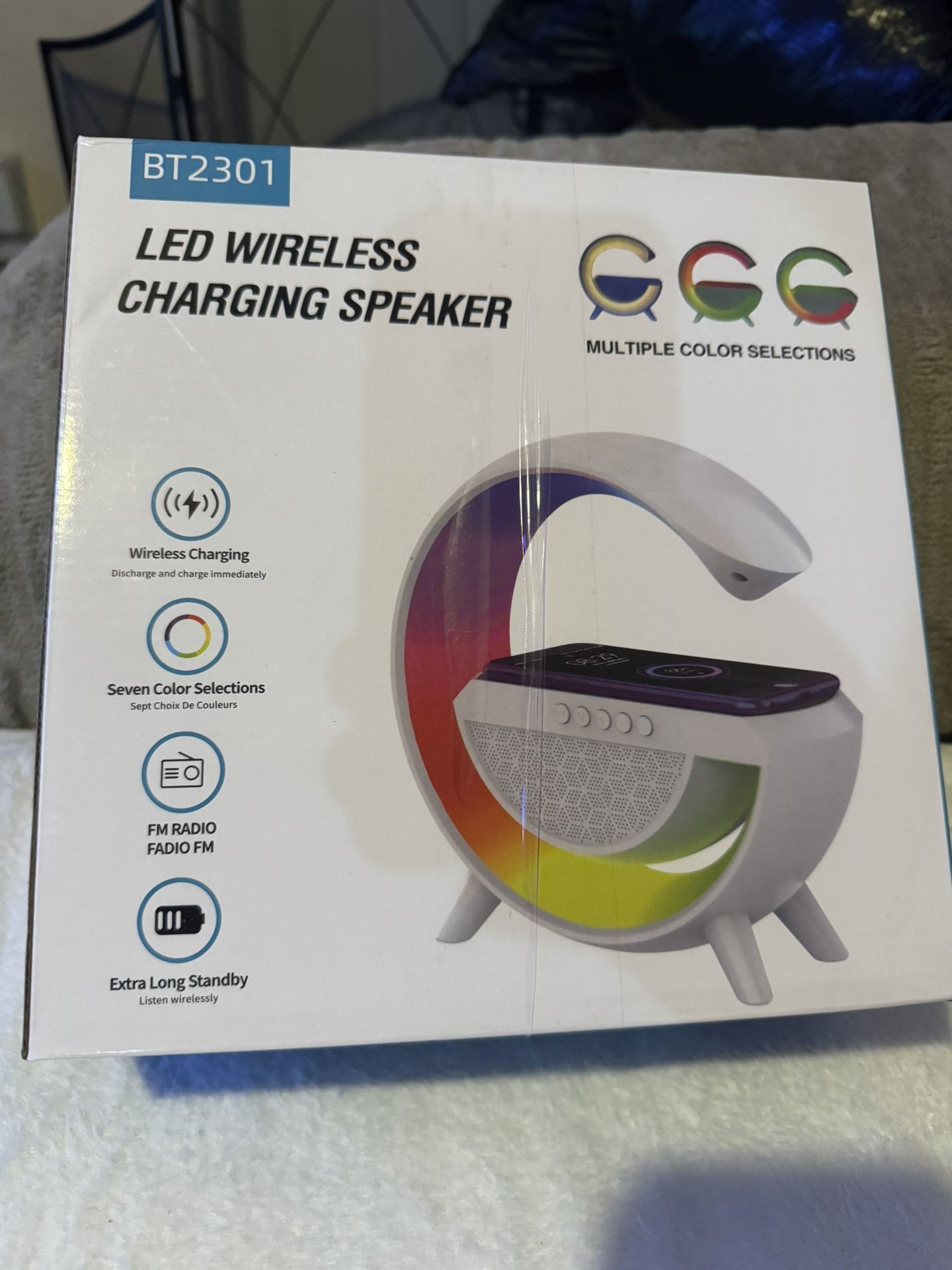 LED Wireless Charging Station
