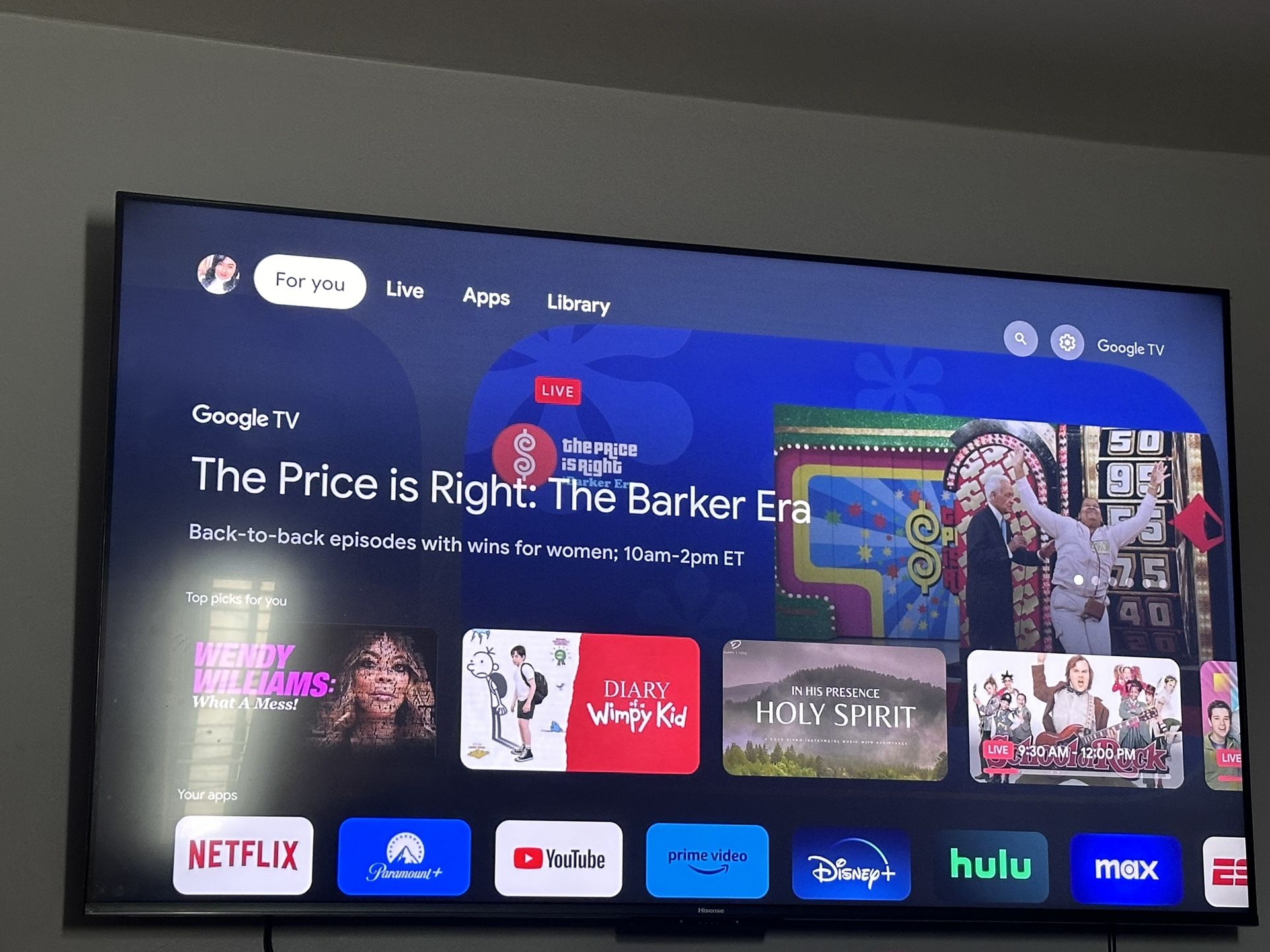 Hisense UH6 65” Smart TV