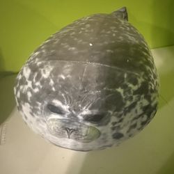 Seal Stuffed Animal Grey