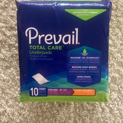 Prevail 30”x30” Underpads 10 Count 