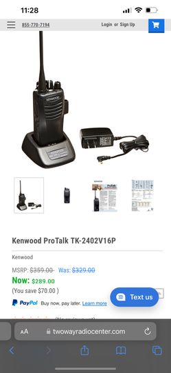 Kenwood Pro Talk To-2402v16p