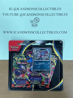 Pokémon Mega Evolution Phantasmal Flames 3 Pack Blister NEW!! FACTORY SEALED