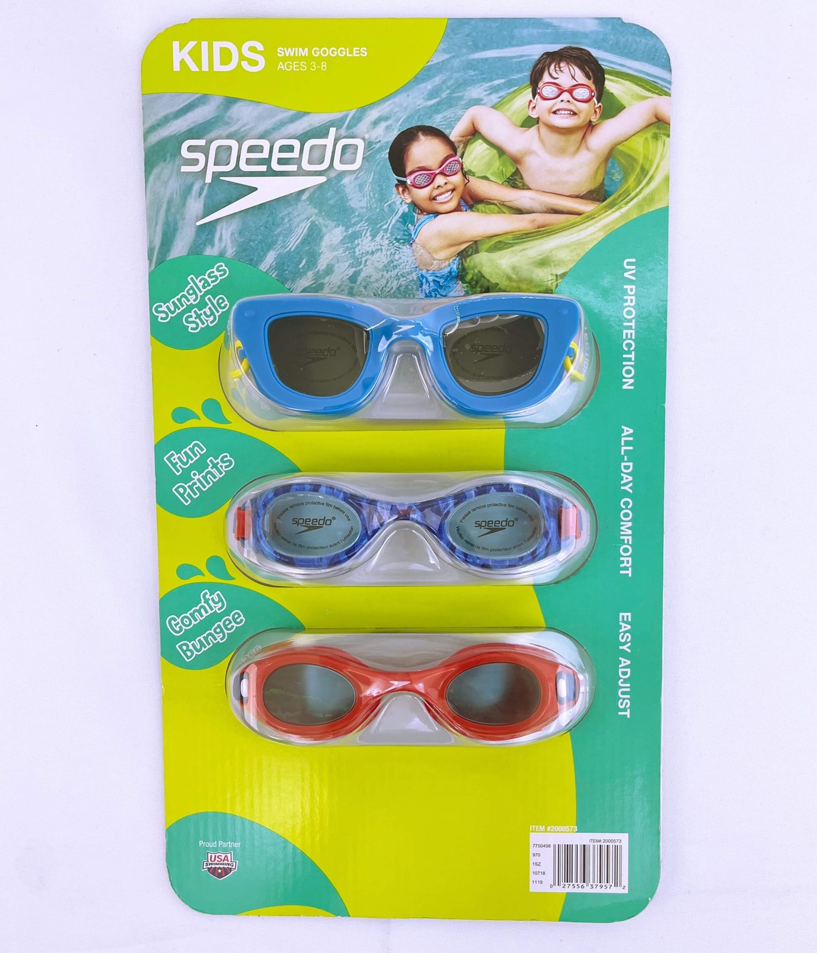 Speedo Kids Goggles, 3-pack