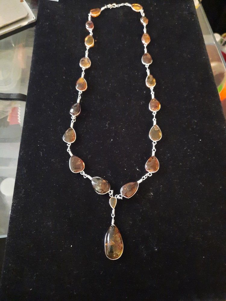 Raw Amber Necklace