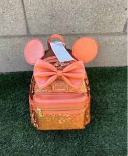 Disney Parks Loungefly Minnie Mouse Sequin Mini Backpack
