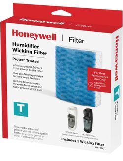 Genuine Honeywell HFT600PF1 Replacement Wicking Filter T, 1 pack, White
