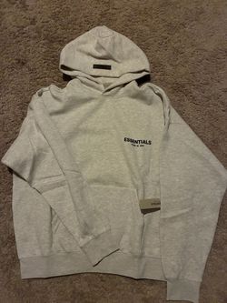 Essentials hoodie and sweats small light oat