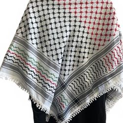 New | Flag Color Woven Keffiyeh