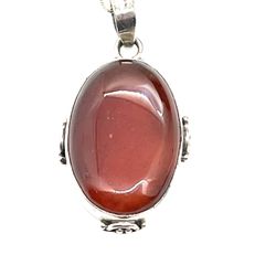 Sterling Silver Carnelian Necklace