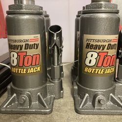 8 Ton bottle jacks, like new.  4 each.  Buy one or all four.
