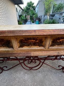 Wooden console table