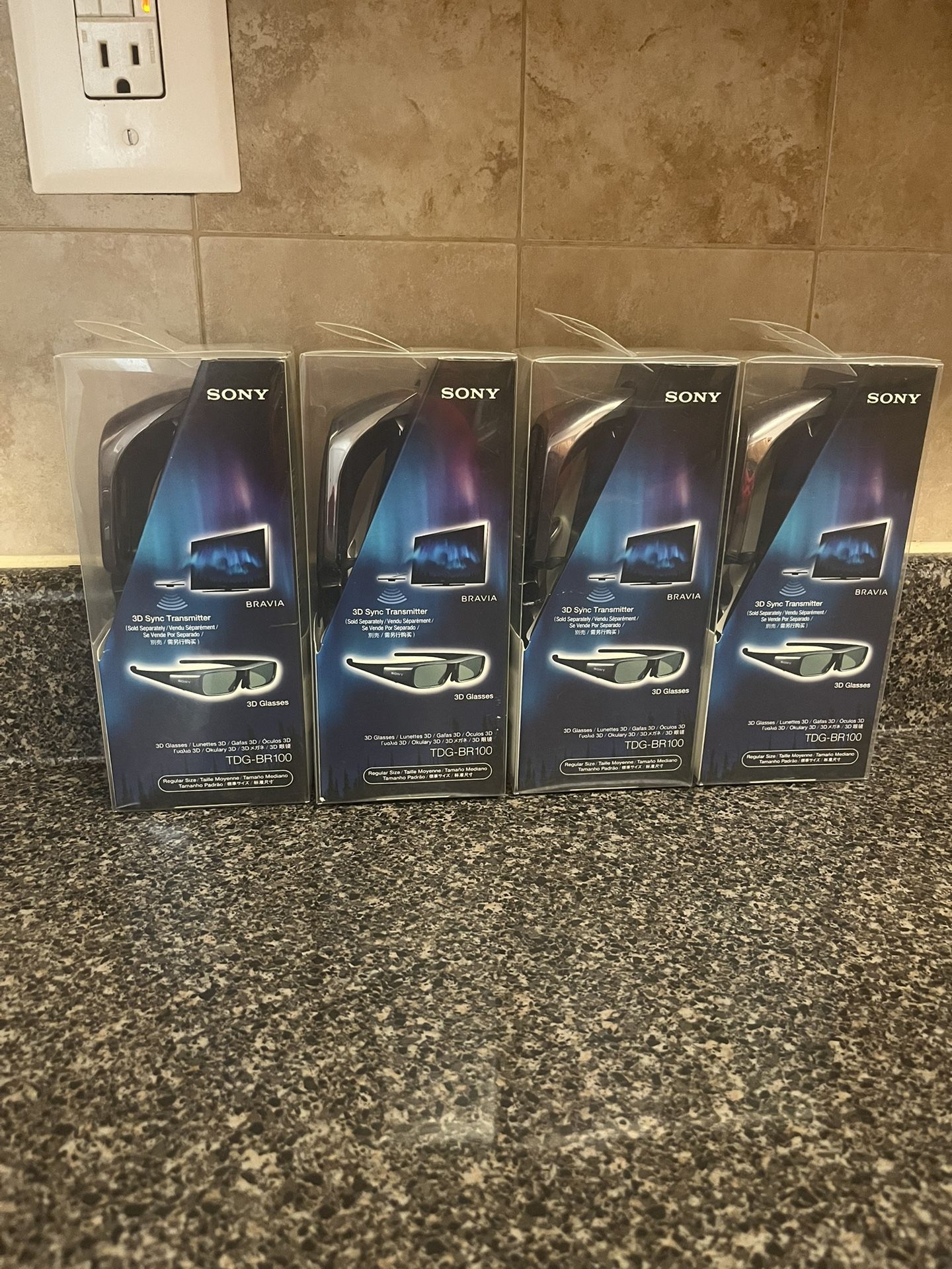 Sony TDG-BR100 3D Active Glasses – New Sealed