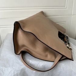 Pre-owned GUCCI Calfskin Shoulder Bag Bamboo