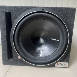 Rockford Fosgate Punch P3D2-12 12" Dual 2-Ohm Car Subwoofer W/12In Bbox. Used in good condition with minor cosmetic blemishes to the cone. The white a