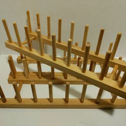 Bamboo Plate Lid Rack Cabinet/Counter 45pc Available 