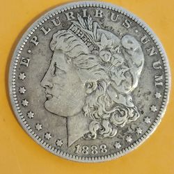 1888 O MORGAN SILVER DOLLAR