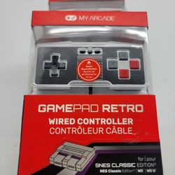 My Arcade GamePad Retro - Classic Wired NES Controller With 10 Foot Cable for the NES Classic Edition System