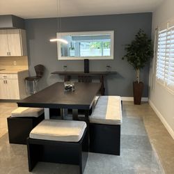 Dining Table And Bench Chairs