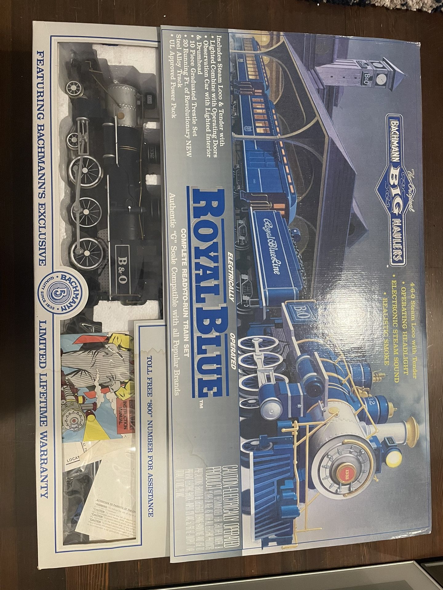 Bachmann B&O Royal Blue Train Set