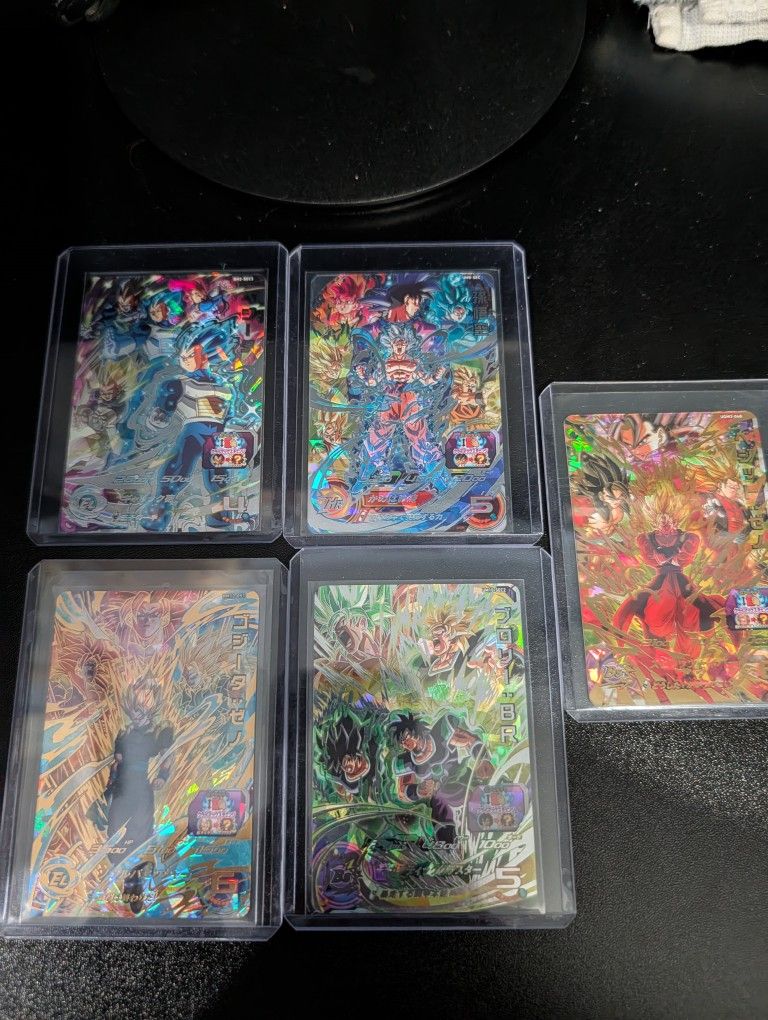 Dragon Ball Heroes (Super) Goku, Vegeta, Broly, Bardock, Gogeta And Vegito