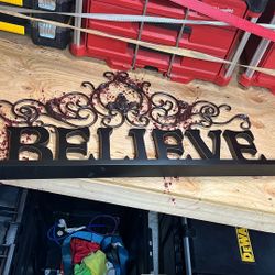 Believe Wall Art 27”x17
