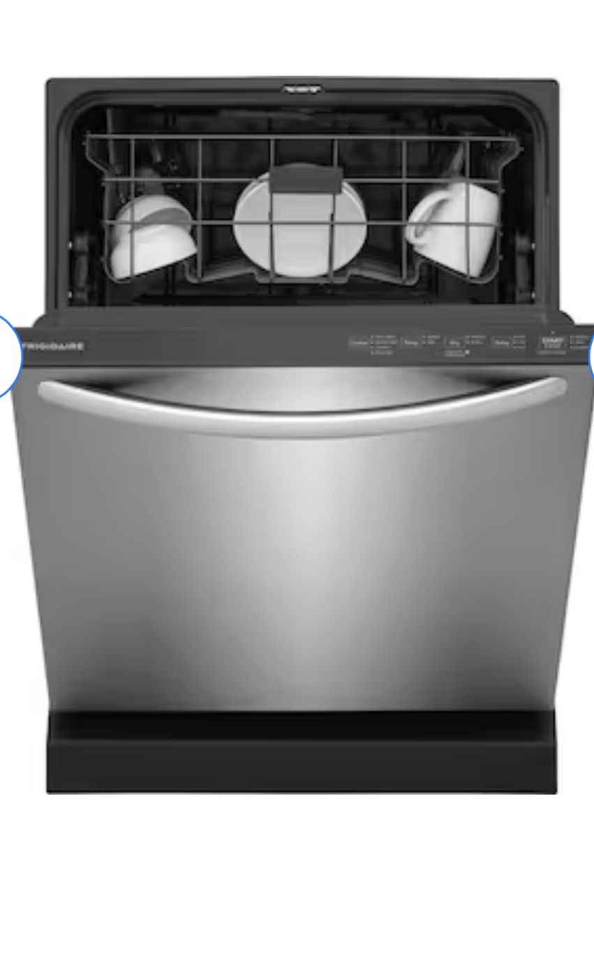 Frigidaire Top Control 24-in Built-In Dishwasher (Stainless Steel) ENERGY STAR, 52-dBA