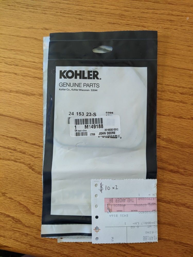 John Deere O-Ring Part Number M149188