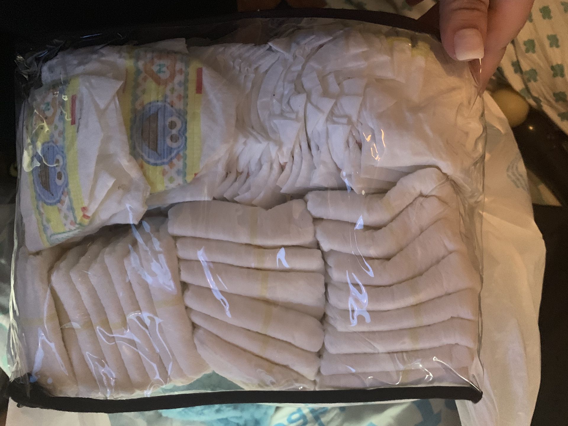 Size Newborn and 1 mixed diapers my daughter didn’t use .