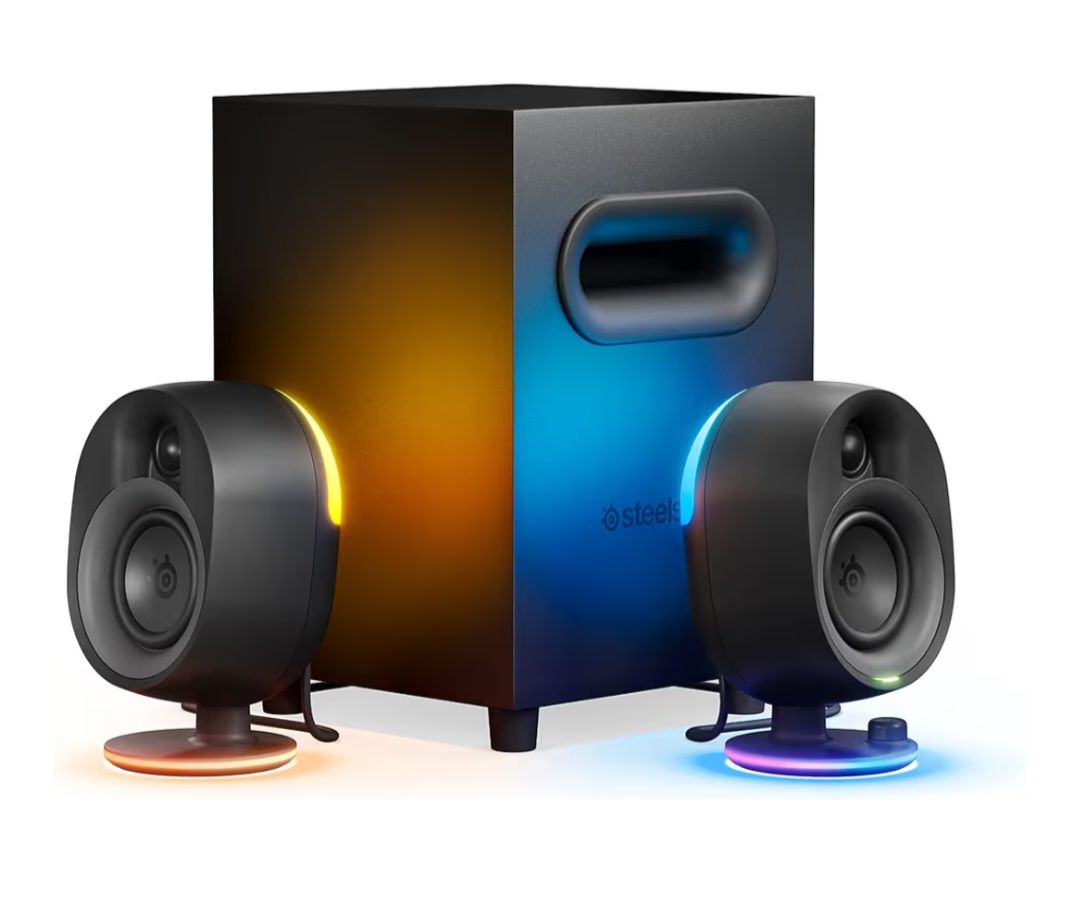 SteelSeries Arena 7 Illuminated 2.1 Gaming Speakers - 2-Way Speaker Design