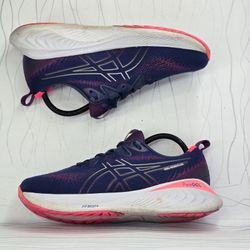 Tenis ASICS GEL-Cumulus 25 Mujer Talla 8.5 US Azul Marino Rosa 1012B441