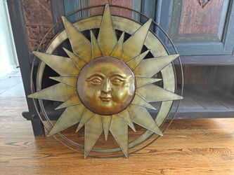 Sun artistic hanging wall ornament