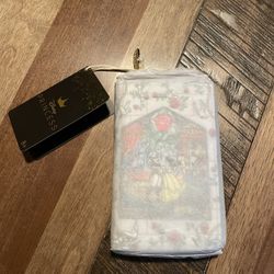 Disney Beauty And The Beast Stained Glass Loungefly Wallet