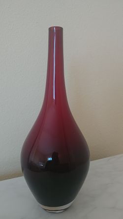 Red vase